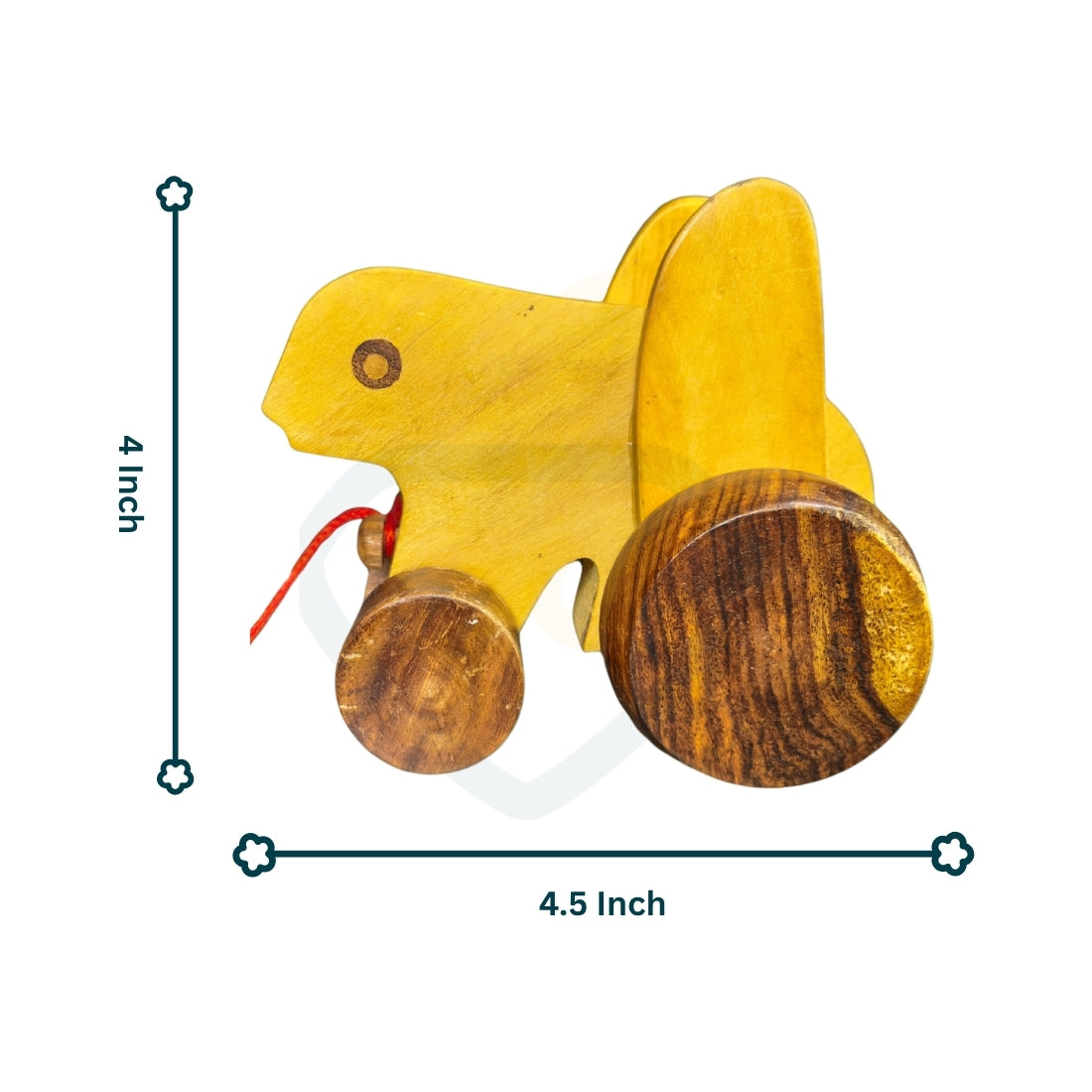 Wooden Frog Toy | Handmade Pull Along Wooden Toy for Kids