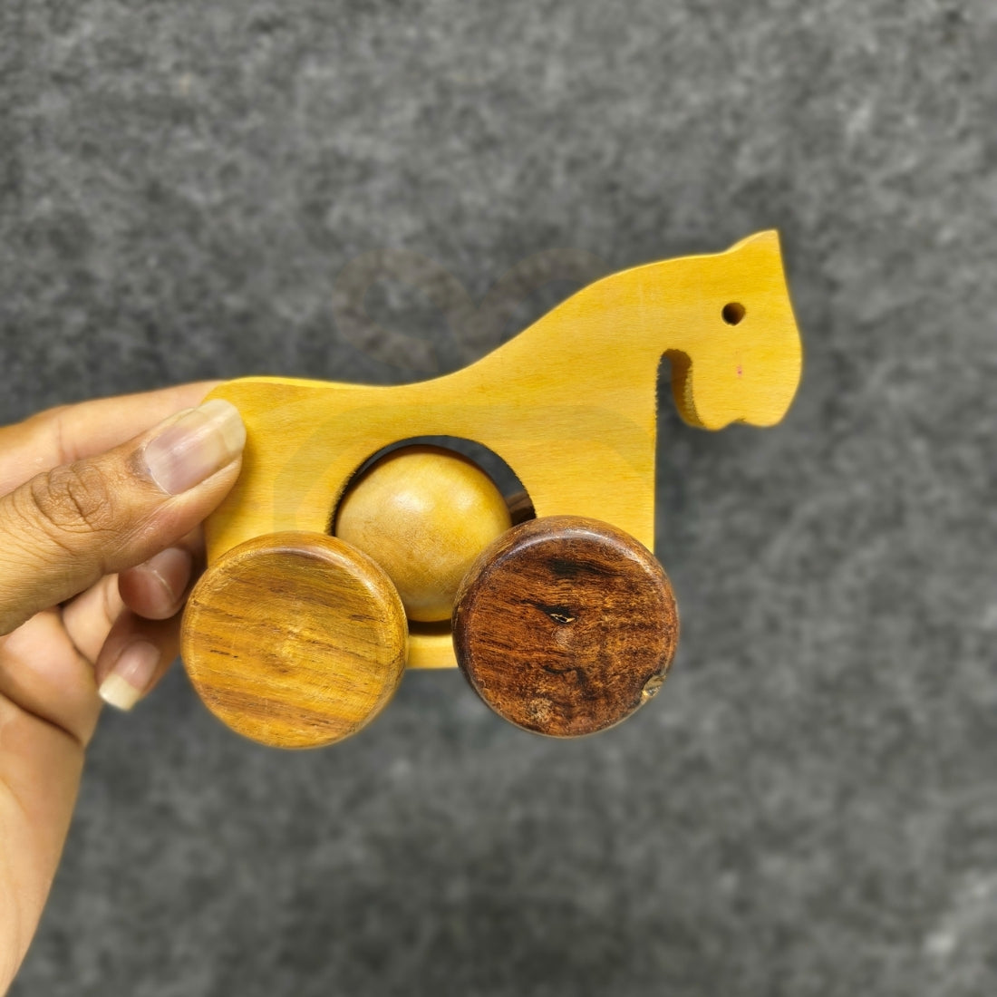 Wooden Horse for Kids | Handmade Rolling Wooden Toy for Babies & Toddlers