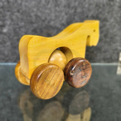 Wooden Horse for Kids | Handmade Rolling Wooden Toy for Babies & Toddlers