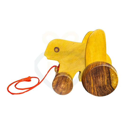 Wooden Frog Toy | Handmade Pull Along Wooden Toy for Kids