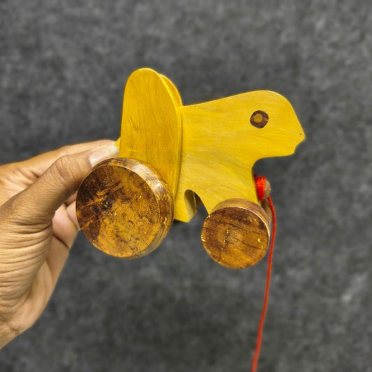 Wooden Frog Toy | Handmade Pull Along Wooden Toy for Kids