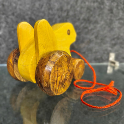 Wooden Frog Toy | Handmade Pull Along Wooden Toy for Kids