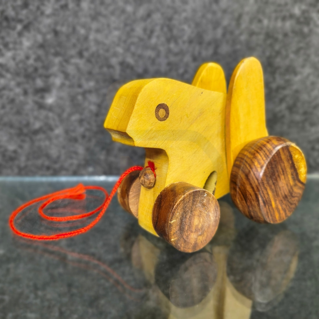 Wooden Frog Toy | Handmade Pull Along Wooden Toy for Kids