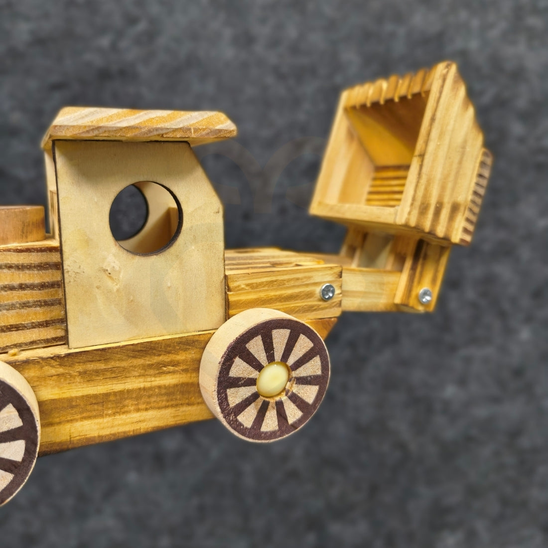 Wooden JCB Toy | Handmade Wooden Construction Truck for Kids