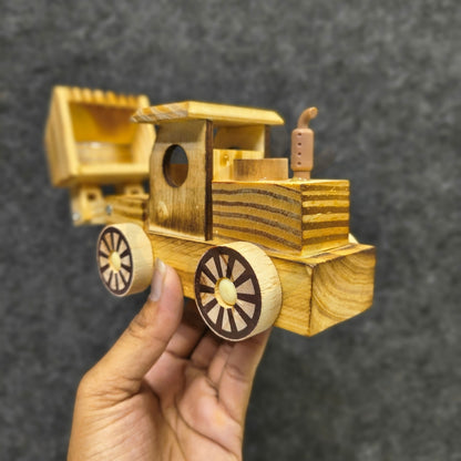 Wooden JCB Toy | Handmade Wooden Construction Truck for Kids