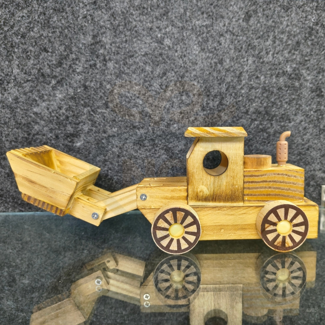 Wooden JCB Toy | Handmade Wooden Construction Truck for Kids