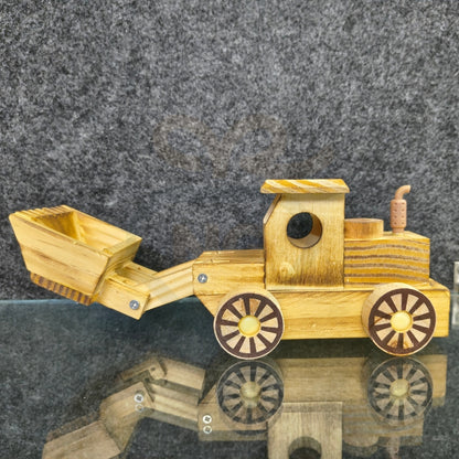 Wooden JCB Toy | Handmade Wooden Construction Truck for Kids