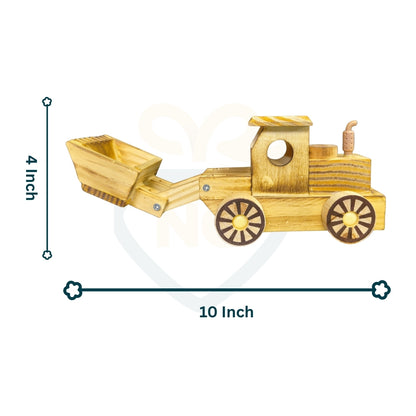 Wooden JCB Toy | Handmade Wooden Construction Truck for Kids