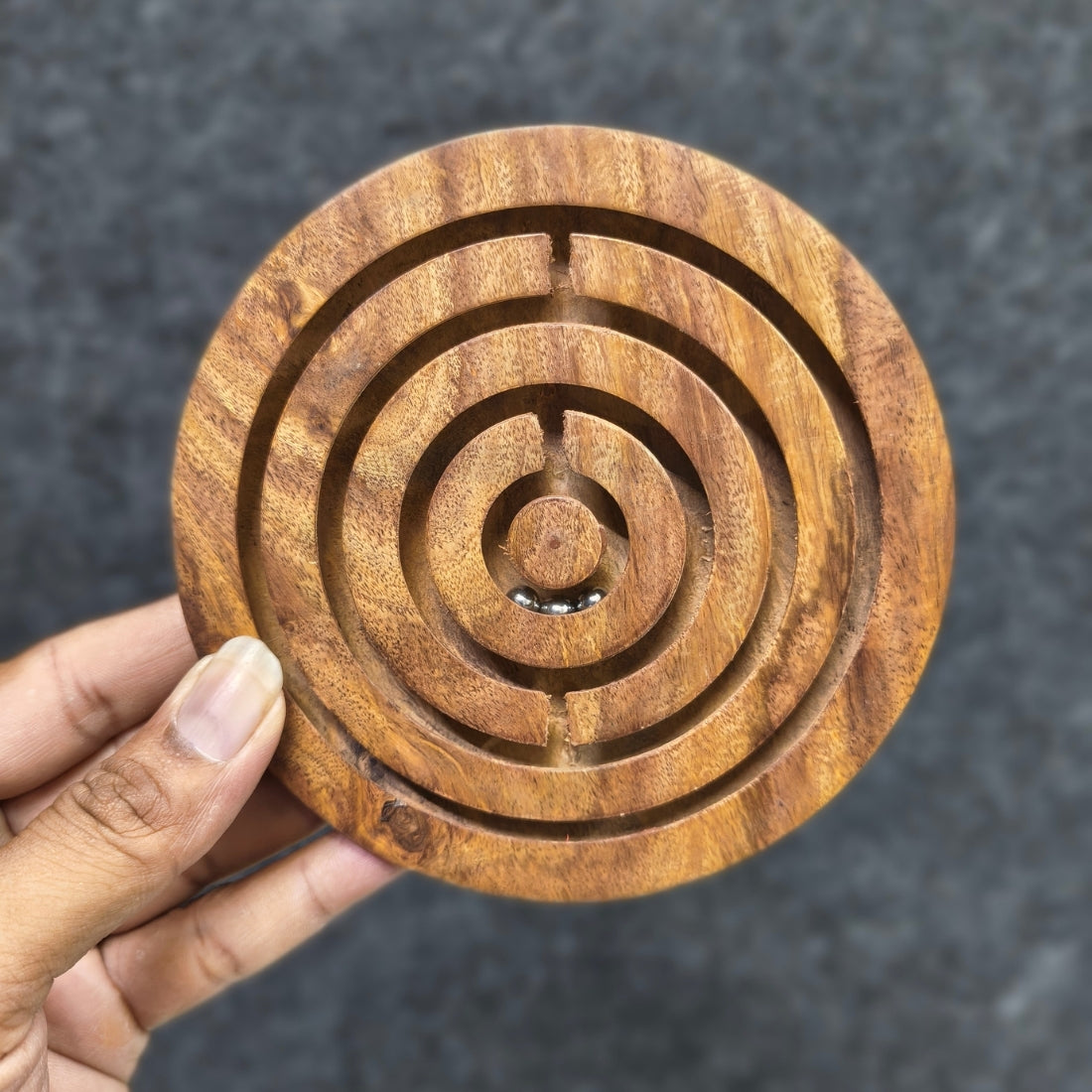 Wooden Labyrinth Game | Handmade Wooden Maze Puzzle Board Game