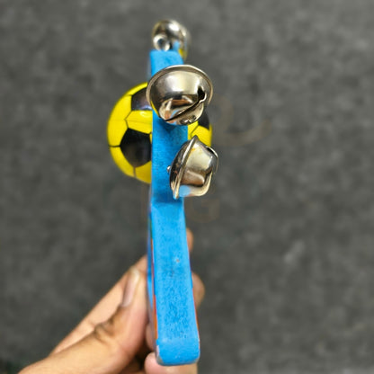 Ball Triangle Baby Rattle Toy | Wooden Bell Sound Sensory Toy for Babies