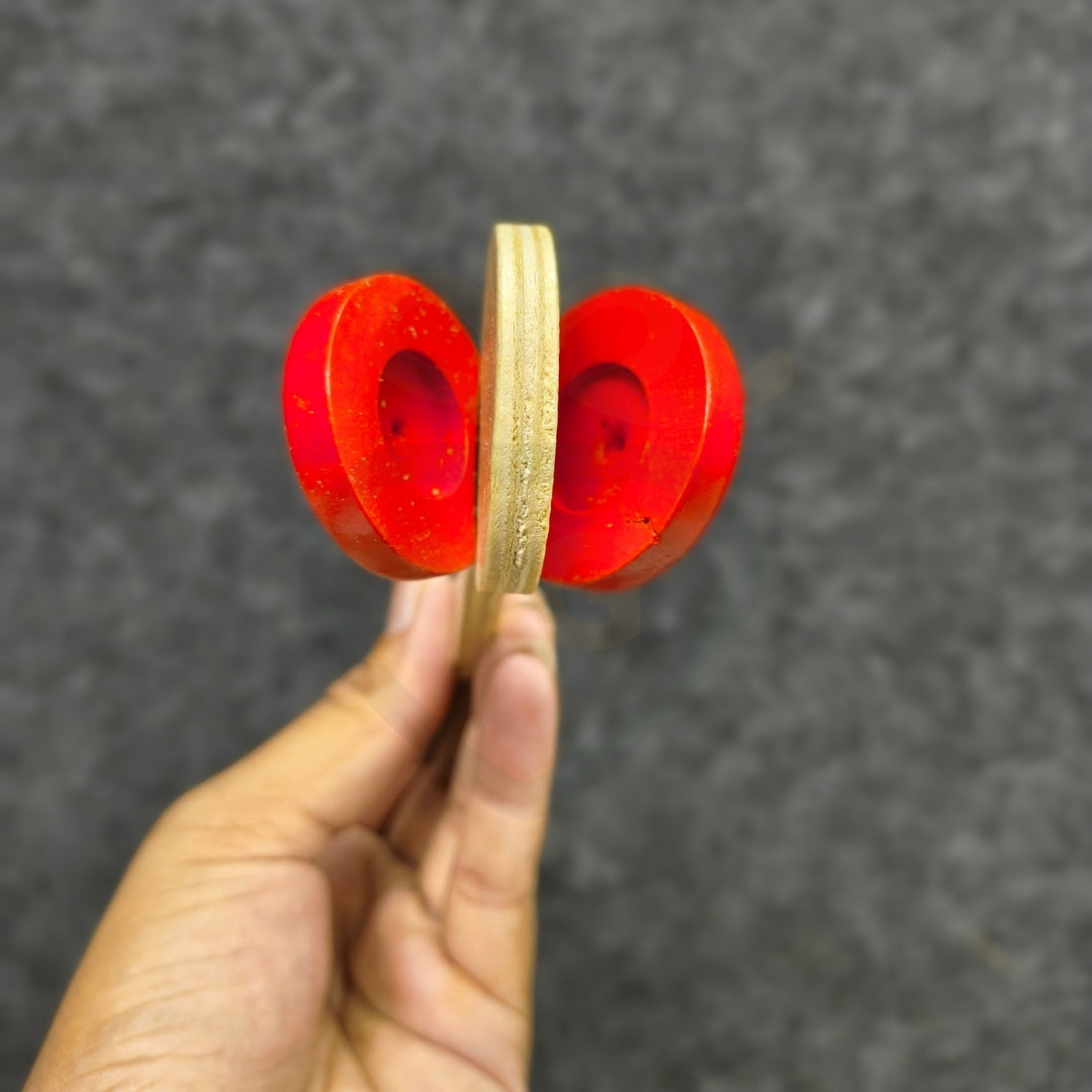 Wooden Baby Rattle Toy (Flower Design) | Handmade Natural Wooden Teether | Safe Non-Toxic Infant Toy | Nivaaro