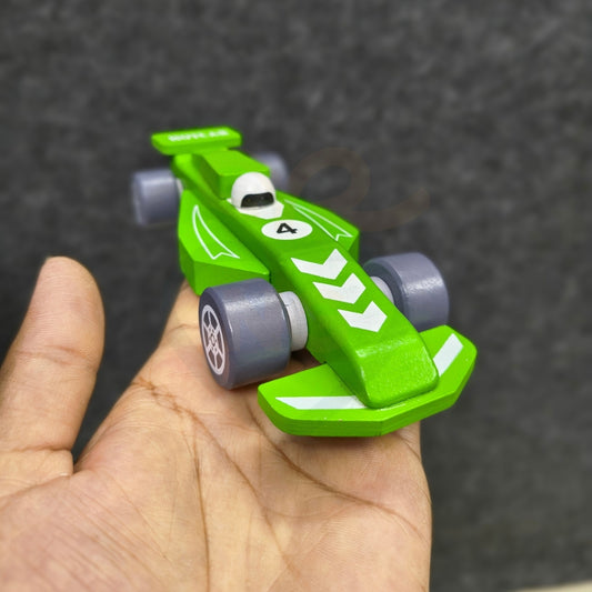 Wooden Race Car Toys for Kids | Handmade Racing Car Toy | Non-Toxic Wooden Toy Car | Safe & Durable | Nivaaro