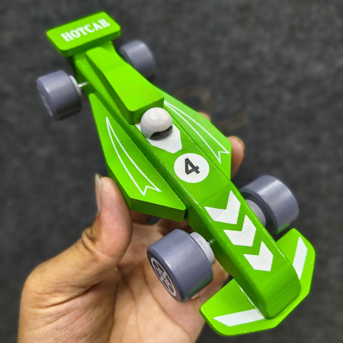 Wooden Race Car Toys for Kids | Handmade Racing Car Toy | Non-Toxic Wooden Toy Car | Safe & Durable | Nivaaro