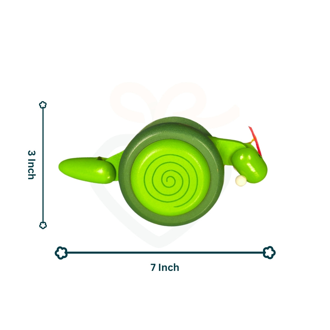 Wooden Pull Along Snail Toy for Kids | Handmade Wooden Toy | Non-Toxic Baby Toy | Nivaaro