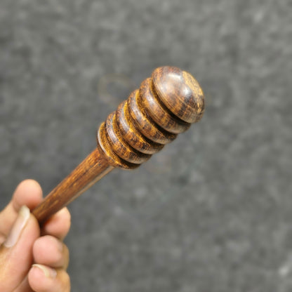 Wooden Honey Dipper Stick – Natural Honey Drizzler for Kitchen, Tea & Gifts (5 Inch)