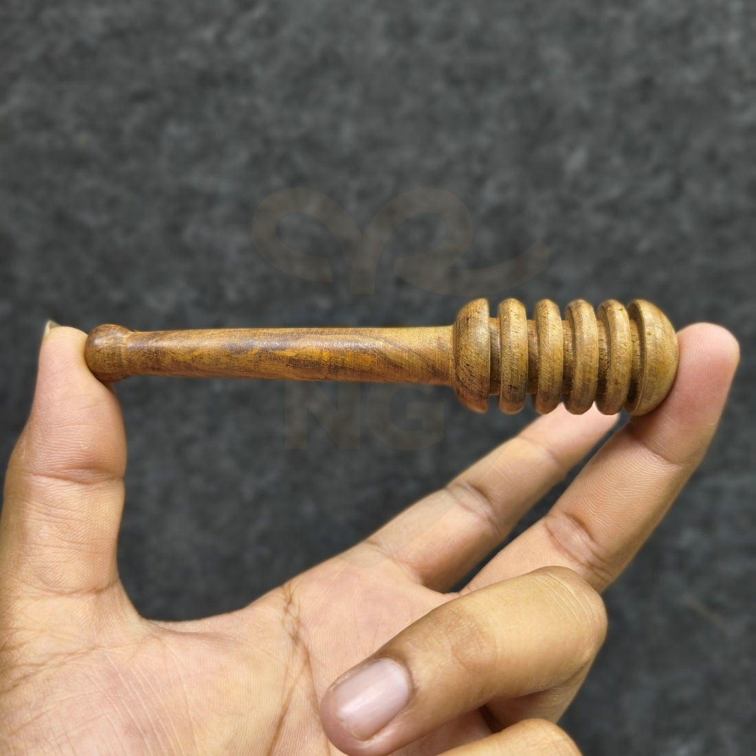 Wooden Honey Dipper Stick – Natural Honey Drizzler for Kitchen, Tea & Gifts (5 Inch)