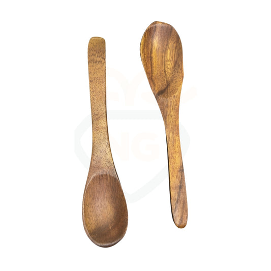 Wooden Spoon – Handmade Natural Wooden Spoon for Kitchen, Cooking & Serving (5.5 Inch)