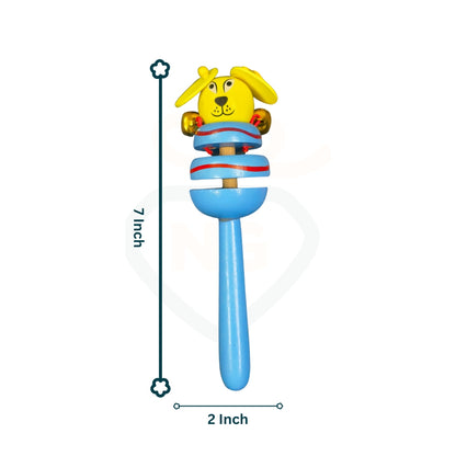Montessori wooden rattle for newborn baby