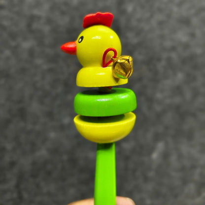 Montessori wooden baby toy with bells