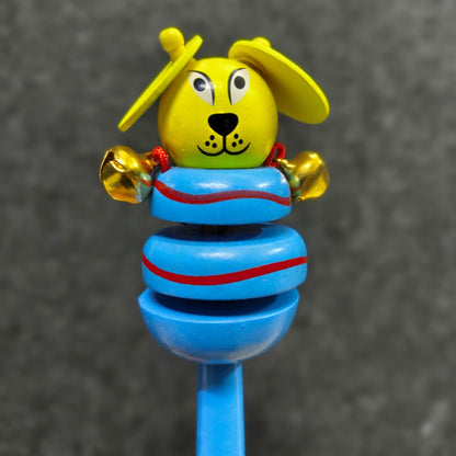 Eco-friendly puppy wooden baby toy