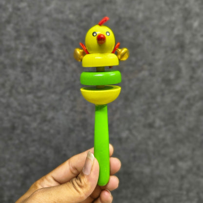 Eco-friendly chick baby rattle toy