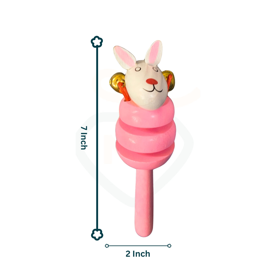 Non-toxic pink wooden toy for newborn baby