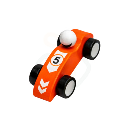 Wooden Toy Sport Car for Kids | Handcrafted Racing Cars Set (5 Colors) | Montessori Learning Toy