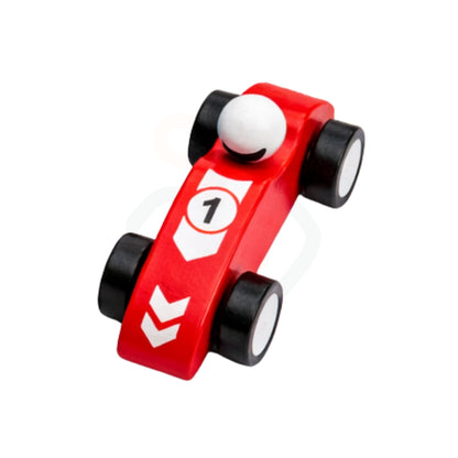 Wooden Toy Sport Car for Kids | Handcrafted Racing Cars Set (5 Colors) | Montessori Learning Toy