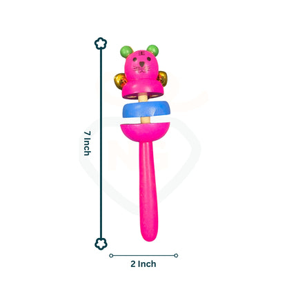 Non-toxic handcrafted baby rattle toy