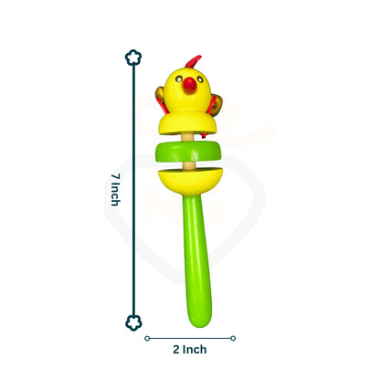 Cute bird wooden shaker toy for newborn baby