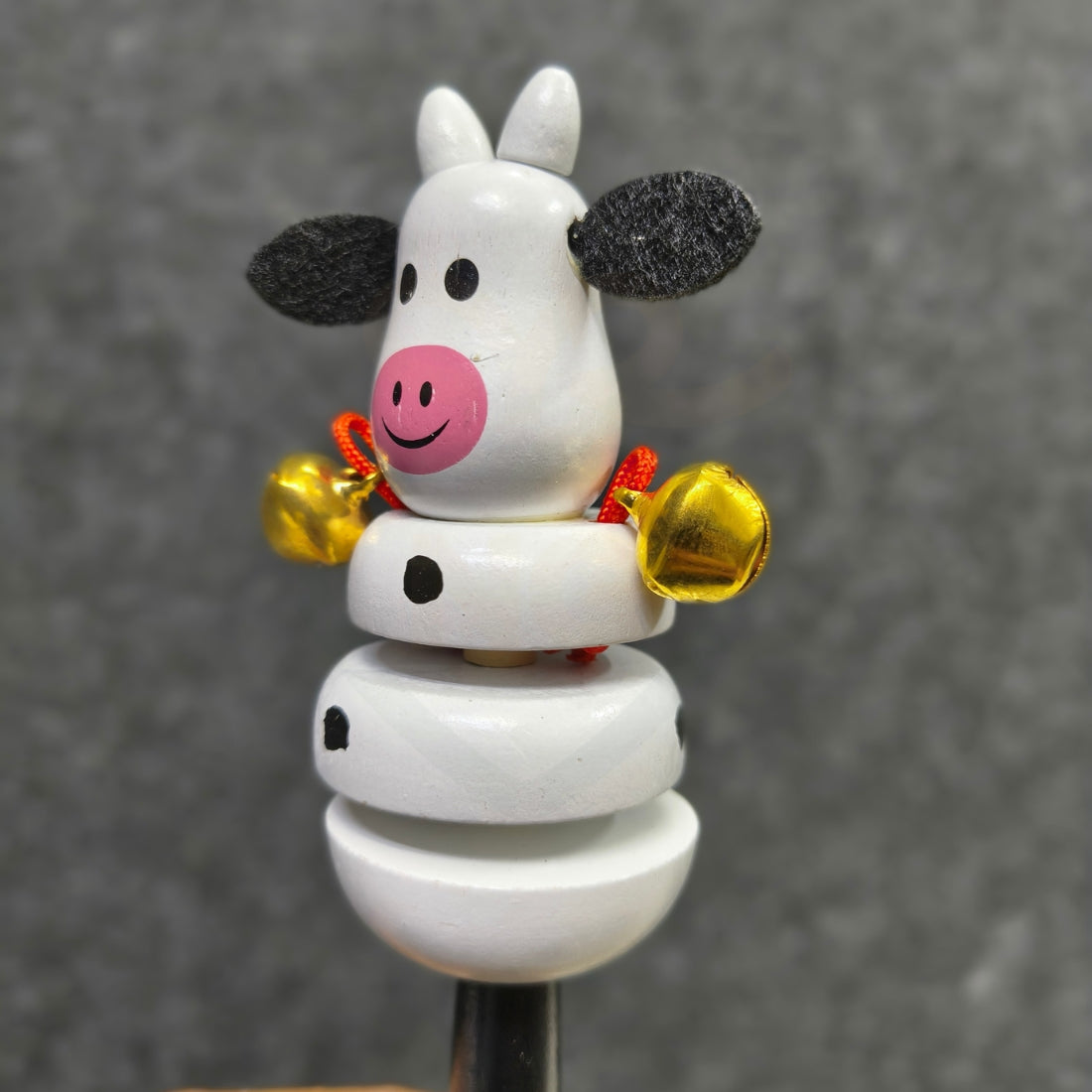 Montessori wooden rattle toy for newborns