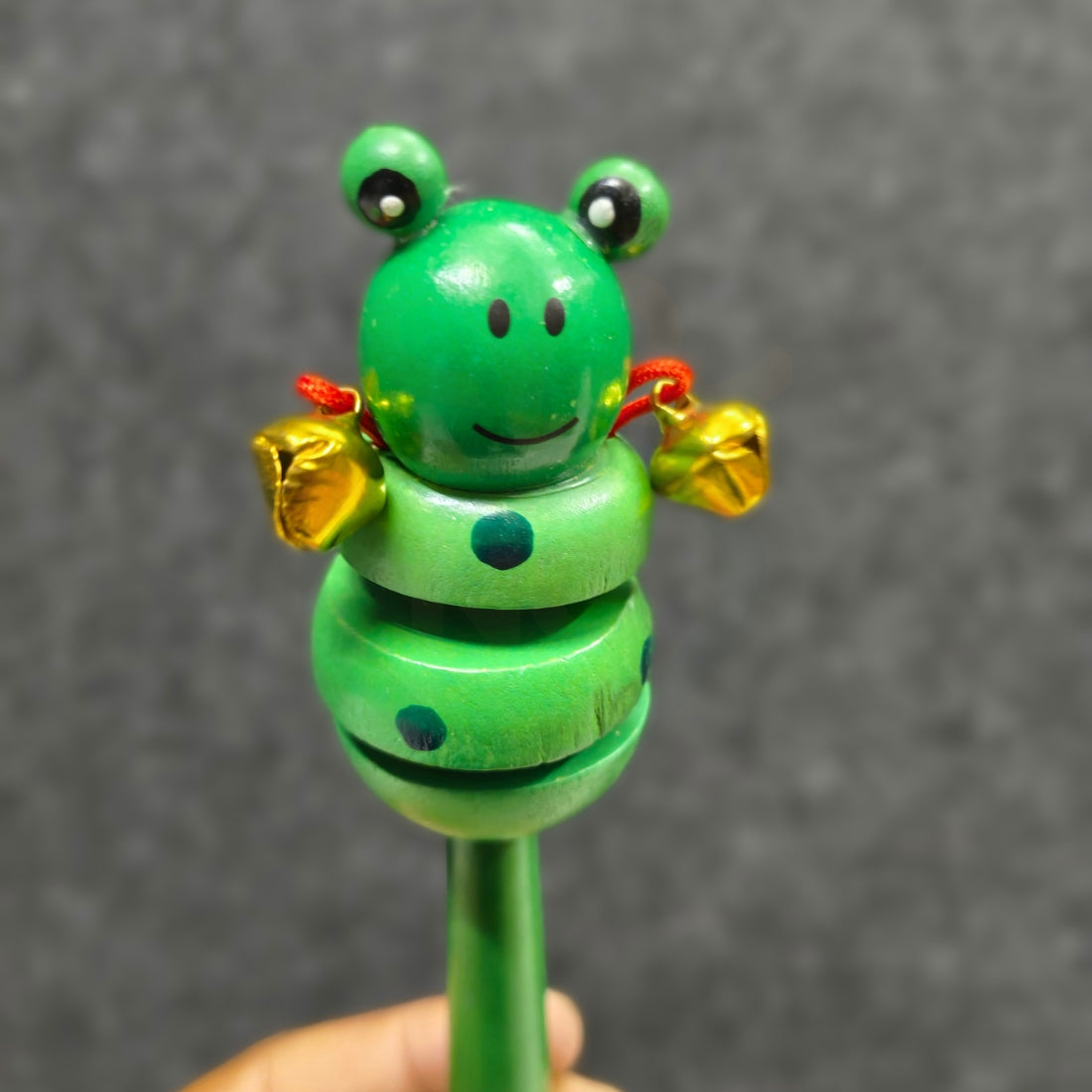 Non-toxic frog baby rattle for newborns